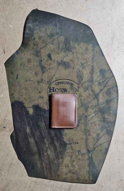 Photo by joeldelassus on February 4, 2026 of the DELASSUS LEATHER V42 in Horween Unglazed Natural Shell Cordovan.