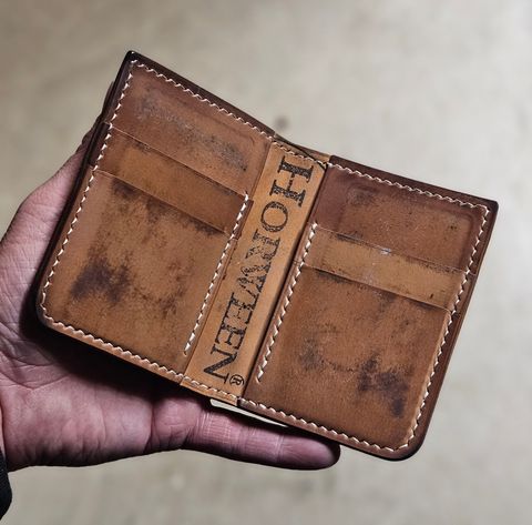 Photo by joeldelassus on February 4, 2026 of the DELASSUS LEATHER V42 in Horween Unglazed Natural Shell Cordovan.