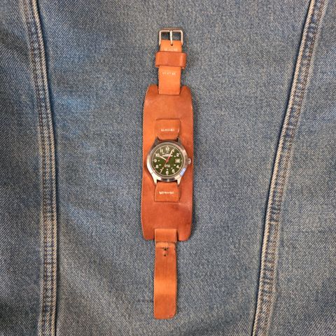 Photo by kananaios on January 1, 2026 of the Self-Made Winston Pattern in Unknown Natural Veg Tan.