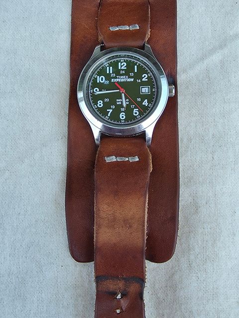 Photo by kananaios on April 2, 2026 of the Self-Made Winston Pattern in Unknown Natural Veg Tan.