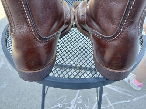Photo by kananaios on July 30, 2024 of the Red Wing Iron Ranger in S.B. Foot Amber Harness.