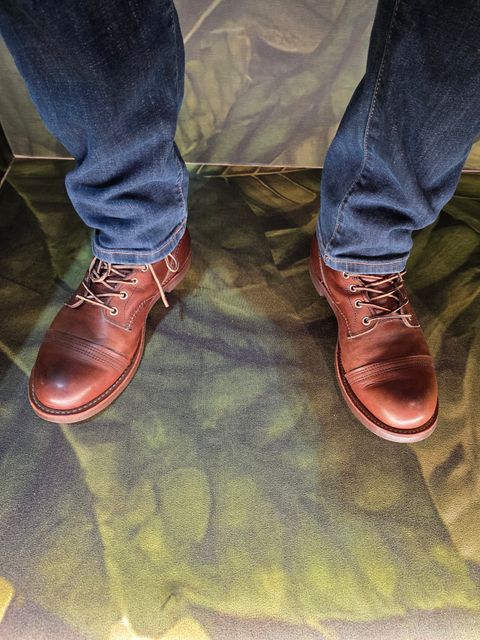 Photo by kananaios on September 27, 2025 of the Red Wing Iron Ranger in S.B. Foot Amber Harness.