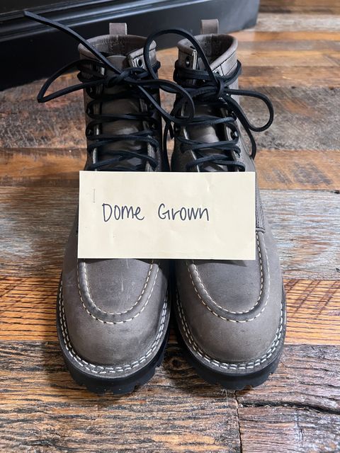 Photo by colehamilton on November 3, 2023 of the Nicks Moc Toe in Horween Steel Predator.