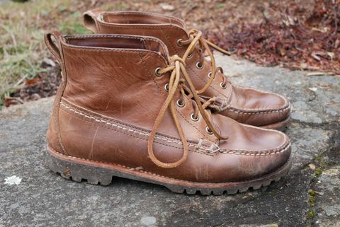 Photo by up2in2 on March 5, 2024 of the Oak Street Bootmakers Camp Boot in Horween Natural Chromexcel.