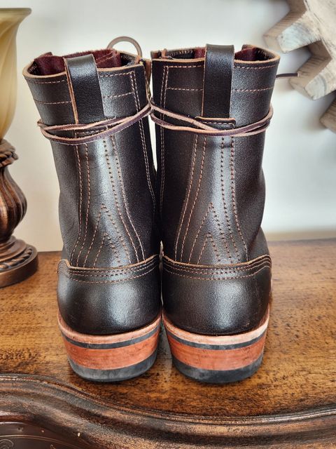 Photo by kevinyarrington on December 5, 2023 of the Nicks Patrol Boot in Horween Brown Waxed Flesh.