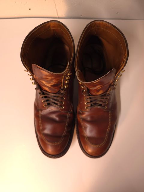 Photo by Indy369 on February 5, 2024 of the Alden Indy Boot in Madison Brown Calfskin.