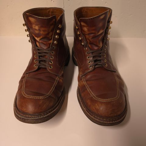 Photo by Indy369 on March 5, 2024 of the Alden Indy Boot in Madison Brown Calfskin.