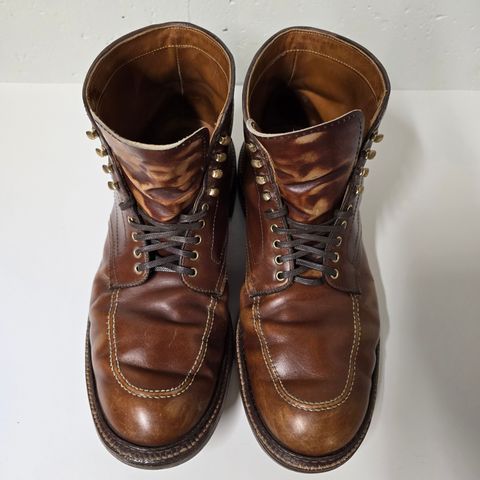 Photo by Indy369 on April 6, 2024 of the Alden Indy Boot in Madison Brown Calfskin.