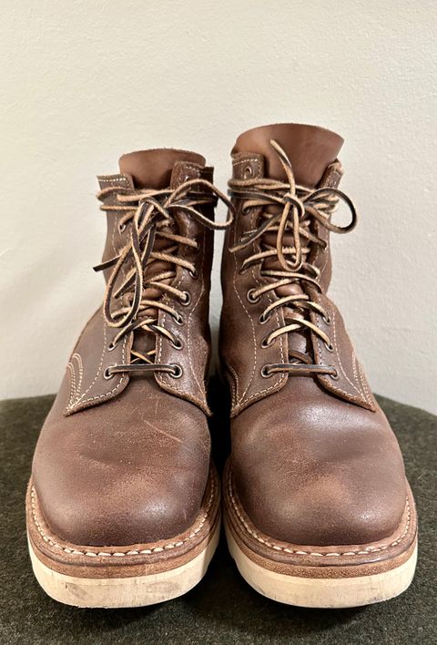 Photo by shanesboots on December 6, 2022 of the White's 350 Cruiser in Horween Natural Chromexcel Roughout.