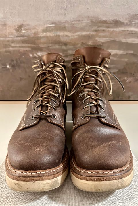 Photo by shanesboots on February 5, 2023 of the White's 350 Cruiser in Horween Natural Chromexcel Roughout.