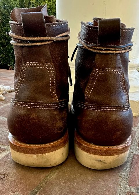 Photo by shanesboots on March 4, 2023 of the White's 350 Cruiser in Horween Natural Chromexcel Roughout.