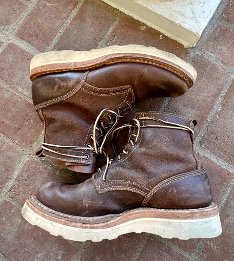 Photo by shanesboots on March 4, 2023 of the White's 350 Cruiser in Horween Natural Chromexcel Roughout.