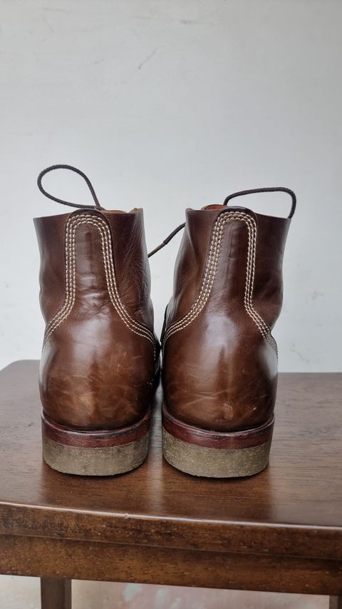 Photo by William on January 3, 2024 of the Willie's Handmade Boots Boondocker in Maryam Olive Horsebutt.