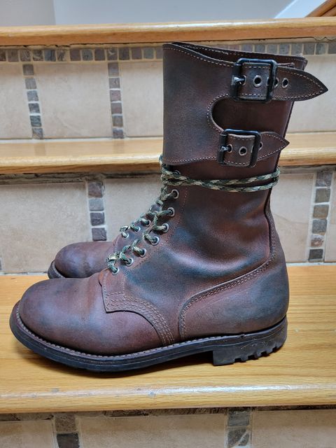 Photo by tonbost on April 4, 2024 of the Marbo French Rangers 1962 in Unknown Leather.