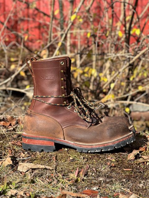 Photo by DaveFromAccounting on December 3, 2023 of the Nicks BuilderPro in Seidel 1964 Brown Roughout.