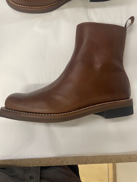 Photo by HeritageWearingPatriot on July 15, 2026 of the Rolling Dub Trio Casper Boot in brown horsehide.