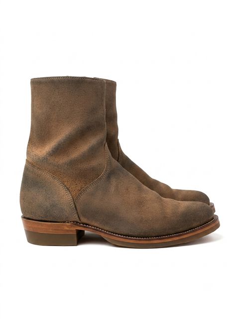Photo by HeritageWearingPatriot on July 24, 2026 of the Grant Stone Elias in Horween Natural Chromexcel Roughout.