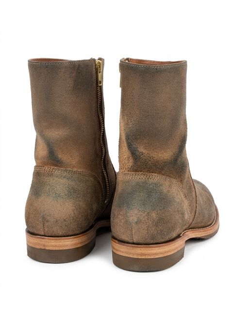 Photo by HeritageWearingPatriot on July 24, 2026 of the Grant Stone Elias in Horween Natural Chromexcel Roughout.