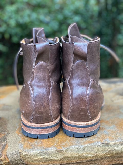 Photo by nathanjcreel on December 4, 2022 of the Viberg Country Boot in Maryam Brown Washed Horse.