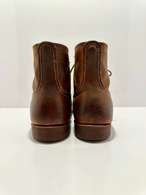 Photo by bootscootboogie on November 4, 2022 of the Red Wing Iron Ranger in S.B. Foot Copper Rough and Tough.