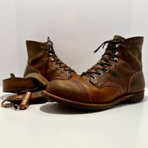Photo by bootscootboogie on March 3, 2023 of the Red Wing Iron Ranger in S.B. Foot Copper Rough and Tough.