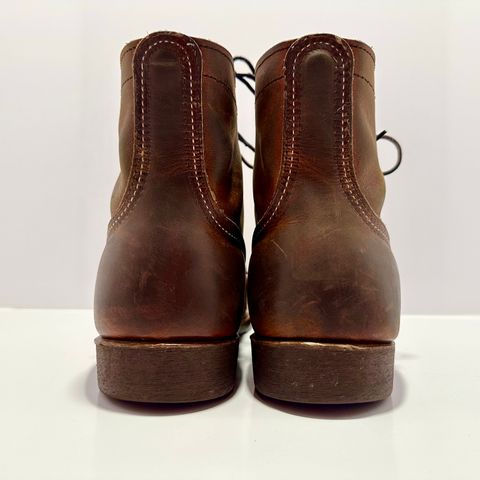 Photo by bootscootboogie on March 3, 2023 of the Red Wing Iron Ranger in S.B. Foot Copper Rough and Tough.
