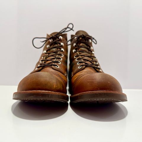 Photo by bootscootboogie on March 3, 2023 of the Red Wing Iron Ranger in S.B. Foot Copper Rough and Tough.