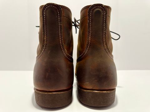 Photo by bootscootboogie on April 6, 2023 of the Red Wing Iron Ranger in S.B. Foot Copper Rough and Tough.