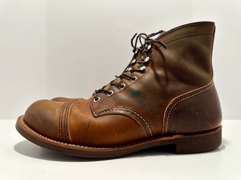 Photo by bootscootboogie on April 6, 2023 of the Red Wing Iron Ranger in S.B. Foot Copper Rough and Tough.