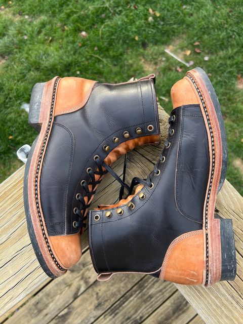 Photo by neocynn on November 5, 2023 of the Jakkrabbits 7-Inch Tamarin Boots in Badalassi Carlo Bone Pueblo.