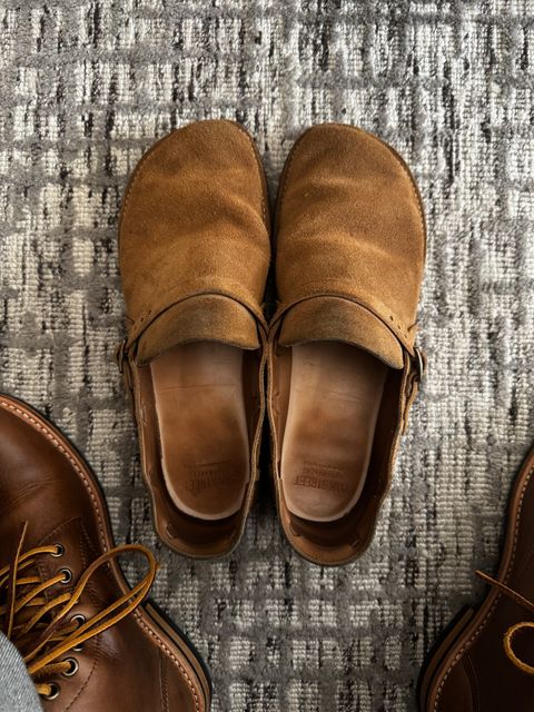 Photo by ACepero on August 27, 2025 of the Oak Street Bootmakers Country Loafer in Horween Natural Chromexcel Roughout.