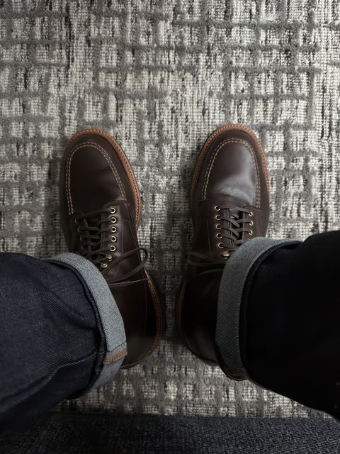 Photo by ACepero on July 9, 2025 of the Alden Indy Boot in Horween Brown Chromexcel.