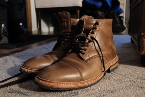 Photo by ACepero on December 31, 2023 of the Oak Street Bootmakers Lakeshore Boot in Horween Natural Chromexcel.