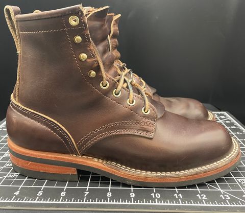 Photo by btstewart on December 1, 2022 of the Nicks Falcon in Horween Brown Chromexcel.