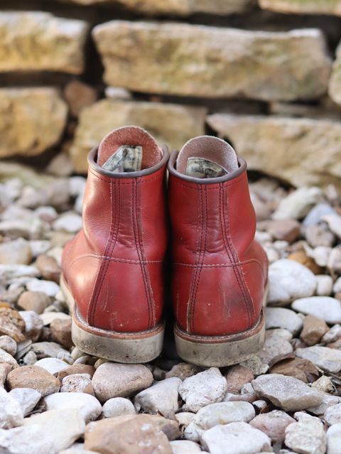 Photo by stepped_in_dookie_again on February 3, 2025 of the Red Wing 6-Inch Classic Moc in S.B. Foot Oro-Russet Portage.