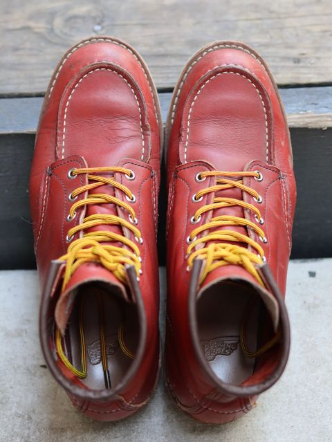 Photo by stepped_in_dookie_again on February 3, 2025 of the Red Wing 6-Inch Classic Moc in S.B. Foot Oro-Russet Portage.