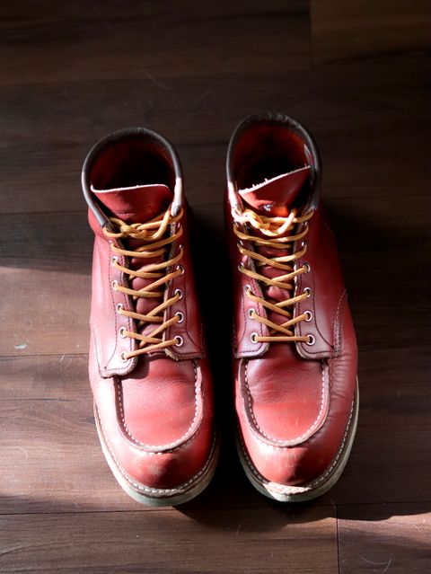 Photo by stepped_in_dookie_again on April 3, 2025 of the Red Wing 6-Inch Classic Moc in S.B. Foot Oro-Russet Portage.