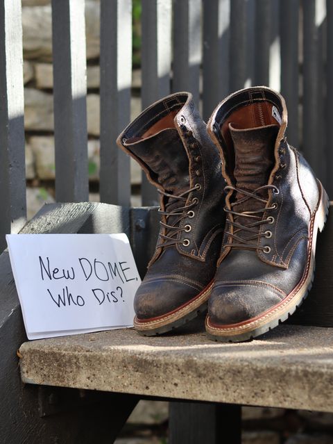Photo by stepped_in_dookie_again on October 4, 2025 of the Truman Upland Boot in Horween Black Waxed Flesh.