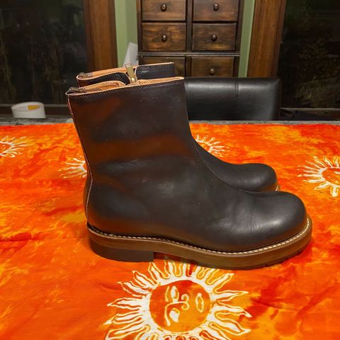 Rolling Dub Trio Casper Boot in Horween Black Teacore Chromexcel