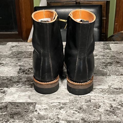 Rolling Dub Trio Casper Boot in Horween Black Teacore Chromexcel