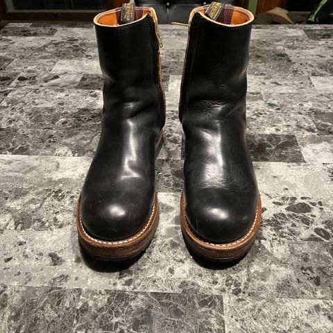 Rolling Dub Trio Casper Boot in Horween Black Teacore Chromexcel