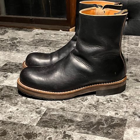 Rolling Dub Trio Casper Boot in Horween Black Teacore Chromexcel