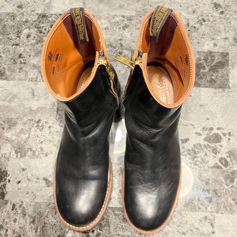 Rolling Dub Trio Casper Boot in Horween Black Teacore Chromexcel