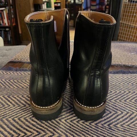 Rolling Dub Trio Casper Boot in Horween Black Teacore Chromexcel