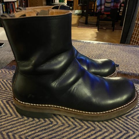 Rolling Dub Trio Casper Boot in Horween Black Teacore Chromexcel