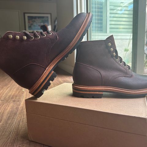 View photo of Grant Stone Diesel Boot in C.F. Stead Dark Burgundy Classic Kudu