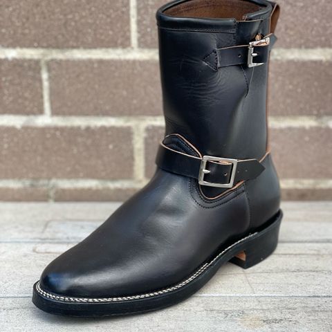 Viberg Engineer in Maryam Black Teacore Horsebutt