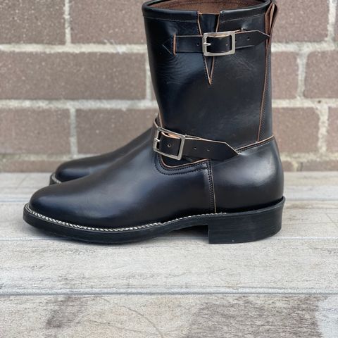 Viberg Engineer in Maryam Black Teacore Horsebutt