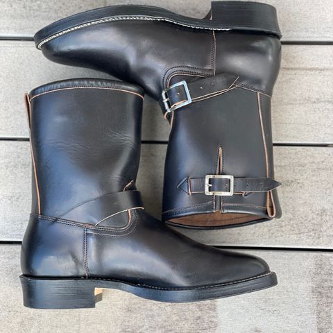 Viberg Engineer in Maryam Black Teacore Horsebutt