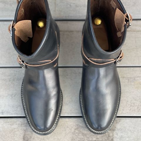 Viberg Engineer in Maryam Black Teacore Horsebutt